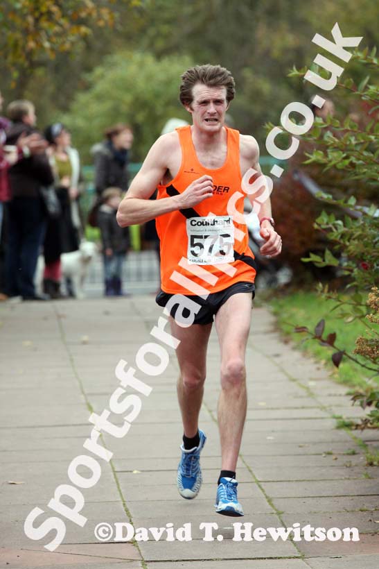 Bob Hodgson (Border) finishing the Brampton to Carlisle 10 mile Road Race. Photo: David T. Hewitson/Sports for All Pics